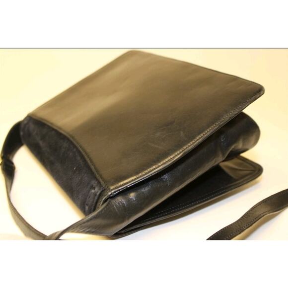 Bruno Magli Vintage Italy Made Womens Blue Suede Leather Satchel Shoulder Bag - Picture 8 of 15